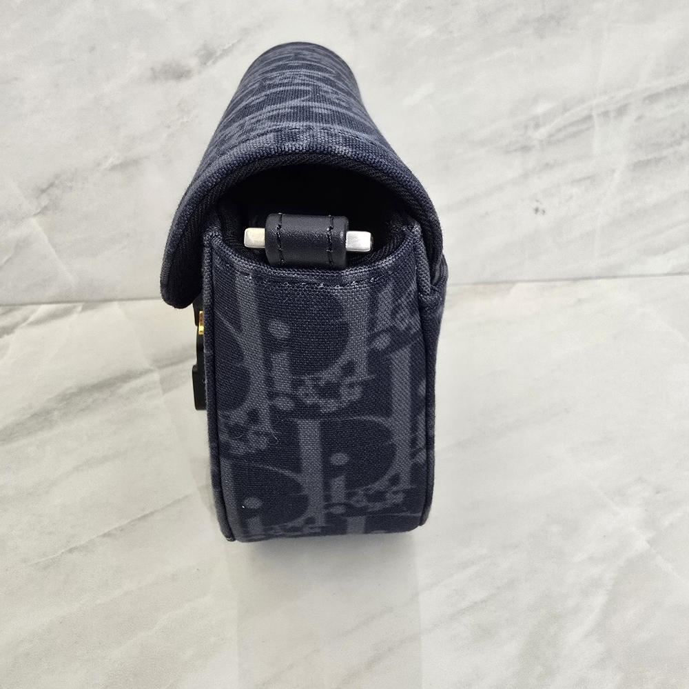 🔥RARE🔥Dior x Denim Tears Collab Blue Saddle Bag - Picture 3 of 12